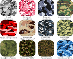 Футболки камуфляжные с нанесением логотипов или символики (городской синий камуфляж для охраны, спецподразделений).